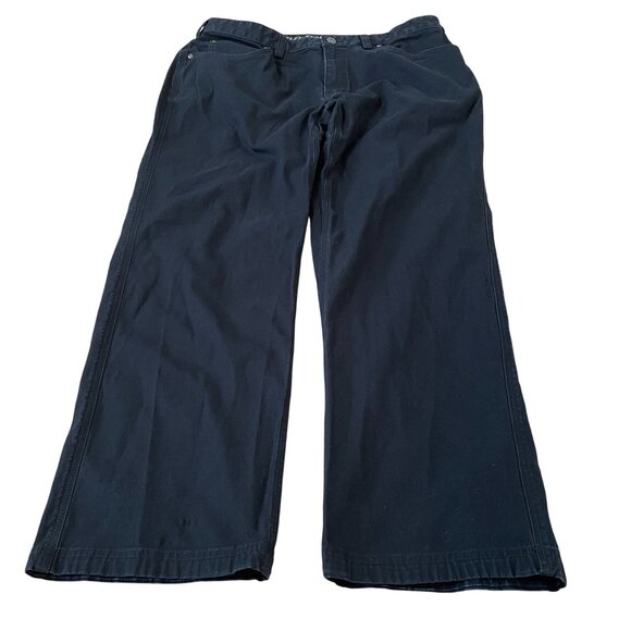 Duluth Trading Flex Fire Hose Pants Men's Size 38x30 Black Casual Work Wear - Picture 1 of 5